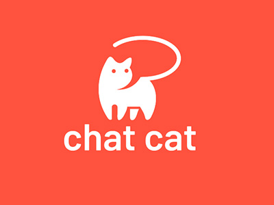 Chat Cat by logorilla&nbsp;- clever logos