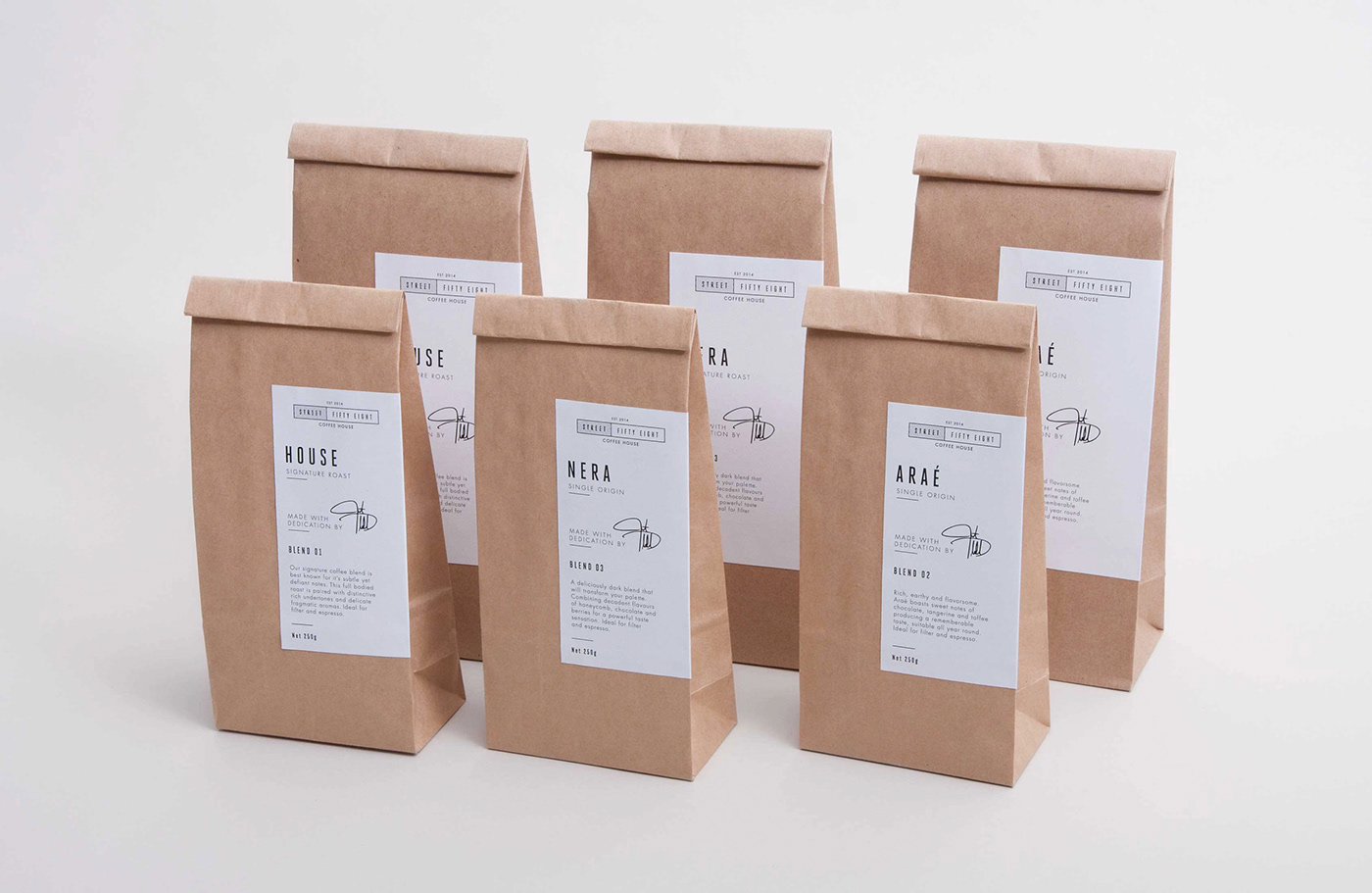 Coffee Packaging Design - Street Fifty Eight &ndash; Coffee House 02