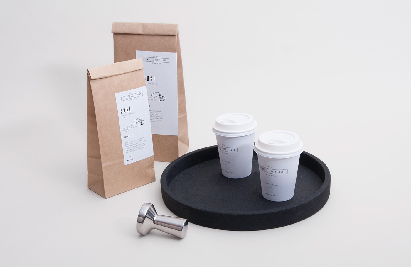 Coffee Packaging Design - Street Fifty Eight &ndash; Coffee House 04