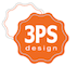 3PS Design orange medallion logo
