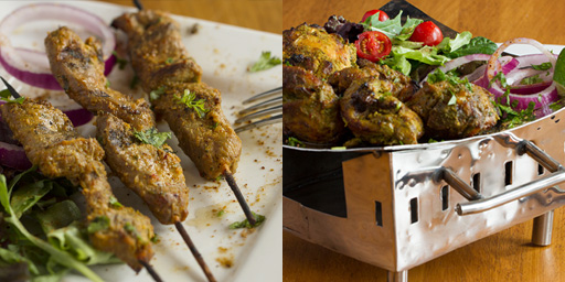 lamb satay on skewers